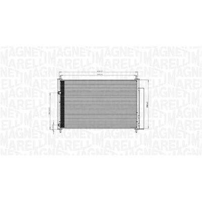 Magneti Marelli klimakondensator til Toyota Auris/Avensis - 604x358x16 Magneti Marelli klimakondensator til Toyota Auris/Avensis - 604x358x16