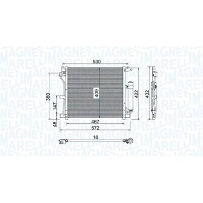 MAGNETI MARELLI 350203799000 - Condensatore A/C Nissan Juke MAGNETI MARELLI 350203799000 - Condensatore A/C Nissan Juke