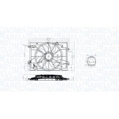 MAGNETI MARELLI 069422784010 - Kylarfläkt för Hyundai och Kia MAGNETI MARELLI 069422784010 - Kylarfläkt för Hyundai och Kia
