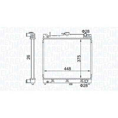 Magneti Marelli 350213192700 Radiator - Jimny SUV Magneti Marelli 350213192700 Radiator - Jimny SUV