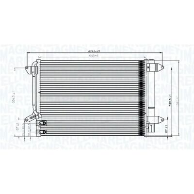 MAGNETI MARELLI 350203845000 - Klimakondensator MAGNETI MARELLI 350203845000 - Klimakondensator