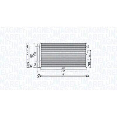 MAGNETI MARELLI 350203762000 - Condensator de Aer Condiționat MAGNETI MARELLI 350203762000 - Condensator de Aer Condiționat