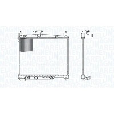 MAGNETI MARELLI 350213176300 Moottorilämmitin - Radiator MAGNETI MARELLI 350213176300 Moottorilämmitin - Radiator