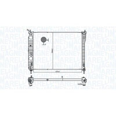 MAGNETI MARELLI 350213179800 Radiatore - Motore MAGNETI MARELLI 350213179800 Radiatore - Motore