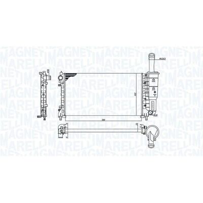 MAGNETI MARELLI 350213194200 Motor radiator - Køler, motorkøling, FIAT Punto II 3/5 døre MAGNETI MARELLI 350213194200 Motor radiator - Køler, motorkøling, FIAT Punto II 3/5 døre