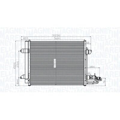 Magneti Marelli 350203815000 Kondensator - Klimatyzacja Magneti Marelli 350203815000 Kondensator - Klimatyzacja