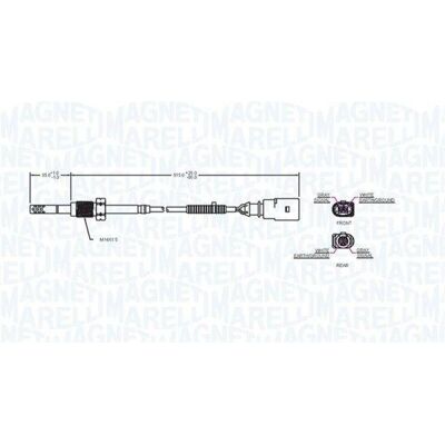 Magneti Marelli VW Transporter - Udstødningsgas Temperatur Sensor Magneti Marelli VW Transporter - Udstødningsgas Temperatur Sensor