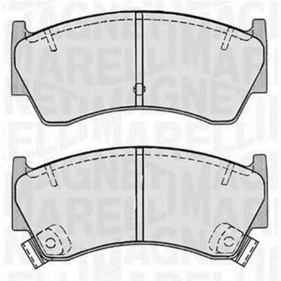 MAGNETI MARELLI 363916060518 Forreste bremseklodser - med slidindikator MAGNETI MARELLI 363916060518 Forreste bremseklodser - med slidindikator