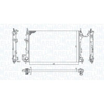 MAGNETI MARELLI 350213185700 Radiator - Opel Vectra C CC MAGNETI MARELLI 350213185700 Radiator - Opel Vectra C CC