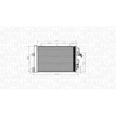 MAGNETI MARELLI 350203900000 Condensatore Climatizzazione - Opel Zafira B, Astra H GTC MAGNETI MARELLI 350203900000 Condensatore Climatizzazione - Opel Zafira B, Astra H GTC