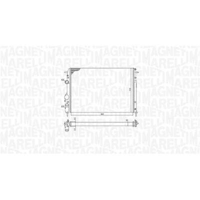 MAGNETI MARELLI - 350213198500 - 414mm W - Chłodnica MAGNETI MARELLI - 350213198500 - 414mm W - Chłodnica