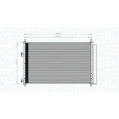 Magneti Marelli 350203742000 Luftkondensasator - Klimaanlegg Magneti Marelli 350203742000 Luftkondensasator - Klimaanlegg