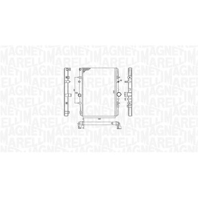 Magneti Marelli 350213199400 Jäähdyttimen radiaattori - Peugeot 406 Coupé Magneti Marelli 350213199400 Jäähdyttimen radiaattori - Peugeot 406 Coupé