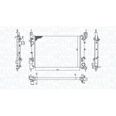 MAGNETI MARELLI 350213200400 Køler - Kølesystem MAGNETI MARELLI 350213200400 Køler - Kølesystem