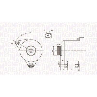 Alternator Magneti Marelli 120A - Alternator Alternator Magneti Marelli 120A - Alternator