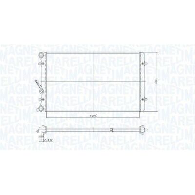 MAGNETI MARELLI 350213190800 Motorradiator - Køler MAGNETI MARELLI 350213190800 Motorradiator - Køler