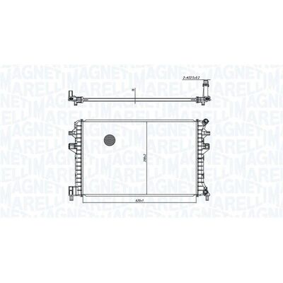 Magneti Marelli Model 350213166300 - Radiator Magneti Marelli Model 350213166300 - Radiator