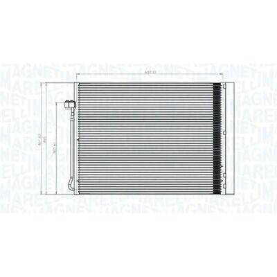 Condensator de aer condiționat Magneti Marelli X5 X6 - Cu Uscător Condensator de aer condiționat Magneti Marelli X5 X6 - Cu Uscător