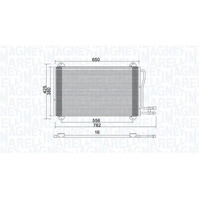 MAGNETI MARELLI Model 350203913000 - Klimakondensator MAGNETI MARELLI Model 350203913000 - Klimakondensator