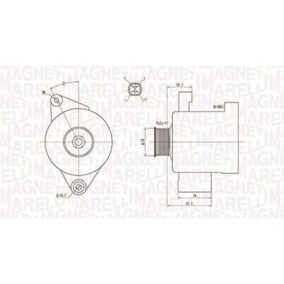 Γεννήτρια Toyota 270600L020 - 80A, 12V, Riemenscheibe 60mm Γεννήτρια Toyota 270600L020 - 80A, 12V, Riemenscheibe 60mm