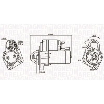 Magneti Marelli 063721289010 Εκκινητής - 1.1kW, 12V, κατεύθυνση δεξιόστροφη, 10 δόντια Magneti Marelli 063721289010 Εκκινητής - 1.1kW, 12V, κατεύθυνση δεξιόστροφη, 10 δόντια