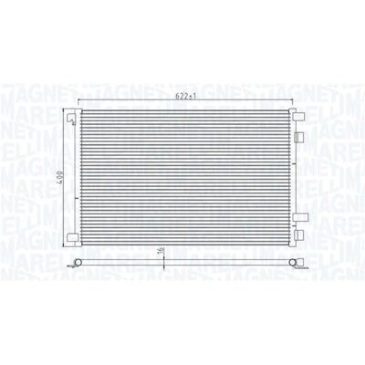 MAGNETI MARELLI 350203932000 Klimakondensator - Radiator, Klimaanlæg MAGNETI MARELLI 350203932000 Klimakondensator - Radiator, Klimaanlæg