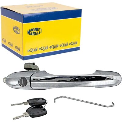Mânere ușă față stânga Fiat 500 în crom/negru - Piesă auto Mânere ușă față stânga Fiat 500 în crom/negru - Piesă auto