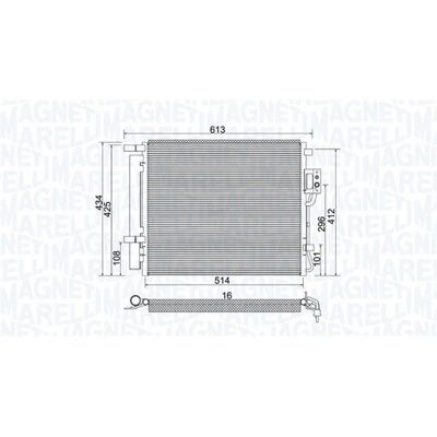 MAGNETI MARELLI 350203977000 A/C kondensator - Hyundai Santa Fe 2 MAGNETI MARELLI 350203977000 A/C kondensator - Hyundai Santa Fe 2