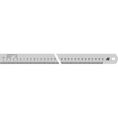 Metrica 25011 - 500x30x1 mm - Nastro di Misura in Acciaio Inox Metrica 25011 - 500x30x1 mm - Nastro di Misura in Acciaio Inox