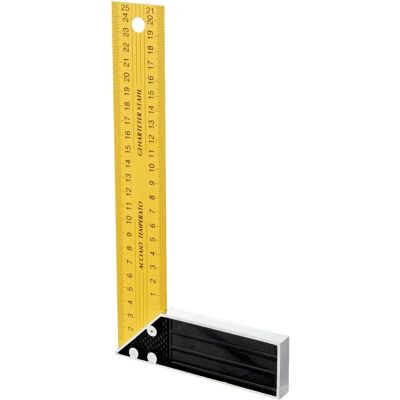 BRICODEASTORE Ferramenta Quadrada Aço Alumínio - Corte a 45° - 250mm BRICODEASTORE Ferramenta Quadrada Aço Alumínio - Corte a 45° - 250mm