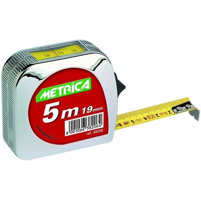 Metrica 38206 - Måttband 5m, Intern avläsning, 19mm - Måttband Metrica 38206 - Måttband 5m, Intern avläsning, 19mm - Måttband