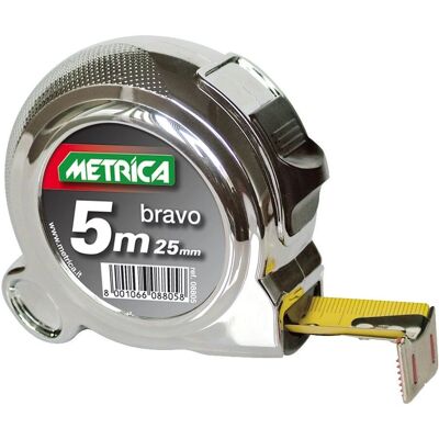 Metrica - Metro a nastro cromato compatto - 5m Metrica - Metro a nastro cromato compatto - 5m