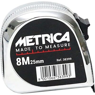 Metrica Taśma miernicza chrom 8m x 25mm - Taśma Metrica Taśma miernicza chrom 8m x 25mm - Taśma
