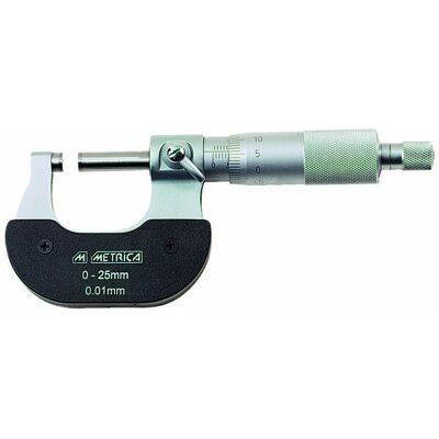 Metrica Mikrometer - 0-25mm, Lås, ABS-fodral Metrica Mikrometer - 0-25mm, Lås, ABS-fodral