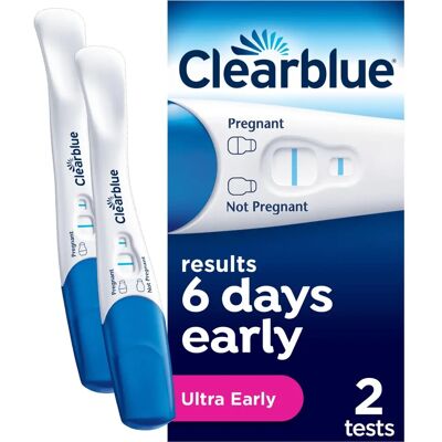 Zestaw testów ciążowych Clearblue - Wczesne wykrycie, 2 testy Zestaw testów ciążowych Clearblue - Wczesne wykrycie, 2 testy