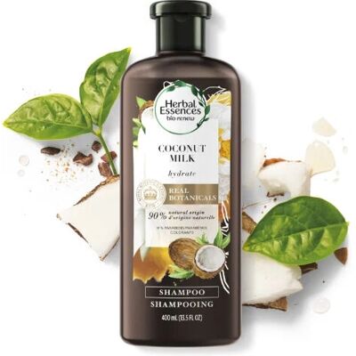 Herbal Essences Coco Milk Shampoo - 400 ml - Senteur coco - Shampoo - Publicité Herbal Essences Coco Milk Shampoo - 400 ml - Senteur coco - Shampoo - Publicité