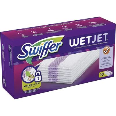 Recharge pour Swiffer Wetjet - Lingettes pour sols - Publicité Recharge pour Swiffer Wetjet - Lingettes pour sols - Publicité
