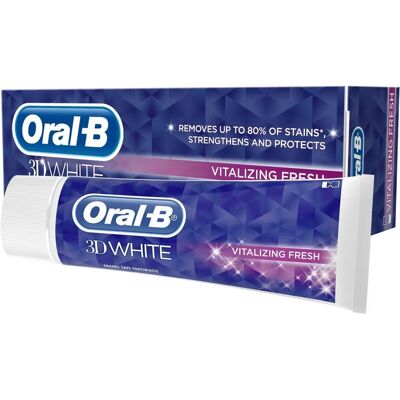 Oral-B 3D White Elvyttävä Raikkaan Minttu Hammastahna - 75ml Oral-B 3D White Elvyttävä Raikkaan Minttu Hammastahna - 75ml