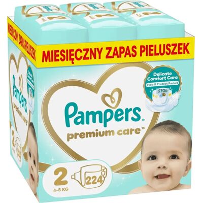 Pampers Premium Care Storlek 2 Blöjor - 12h Skydd Pampers Premium Care Storlek 2 Blöjor - 12h Skydd