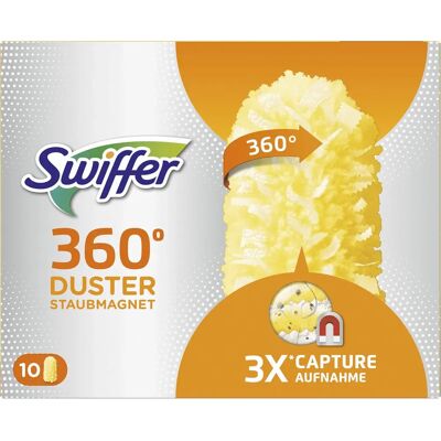 Swiffer Duster 360 - 10 Recharges - Outil de dépoussiérage - Publicité Swiffer Duster 360 - 10 Recharges - Outil de dépoussiérage - Publicité
