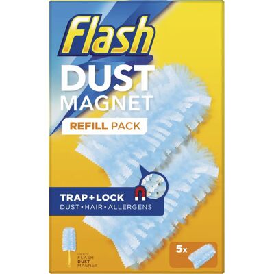 Flash Dust Magnet Refill - 25 Dusters - Trap & Lock - Dust, Dirt, Hair, Allergens Flash Dust Magnet Refill - 25 Dusters - Trap & Lock - Dust, Dirt, Hair, Allergens