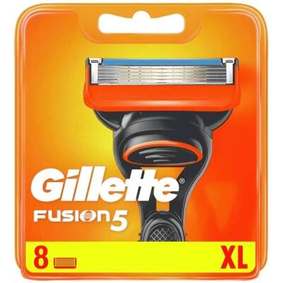 Gillette Fusion 5 - Cuchillas de Afeitar para Hombres - 8 Recargas Gillette Fusion 5 - Cuchillas de Afeitar para Hombres - 8 Recargas