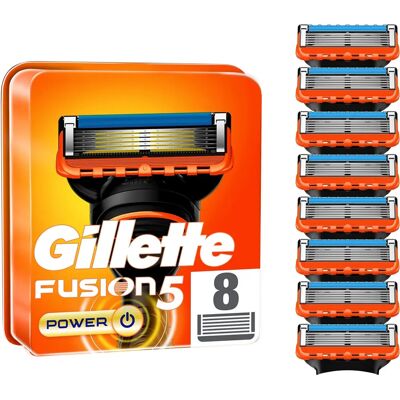 Gillette Fusion 5 Power - Afeitadora y 8 Recambios Gillette Fusion 5 Power - Afeitadora y 8 Recambios