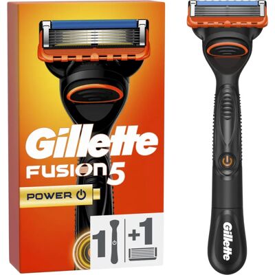 Afeitadora Gillette Fusion Power - Micro Pulsaciones, 5 Hojas, Tondeadora de Precisión Afeitadora Gillette Fusion Power - Micro Pulsaciones, 5 Hojas, Tondeadora de Precisión