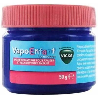 VICKS Baume de Massage pour Bébé - Apaise & Relax - 50g - Publicité VICKS Baume de Massage pour Bébé - Apaise & Relax - 50g - Publicité