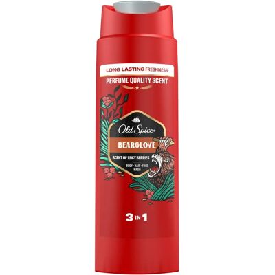 Old Spice BearGlove Gel douche & Shampoo - 2-en-1 400ml - Publicité Old Spice BearGlove Gel douche & Shampoo - 2-en-1 400ml - Publicité