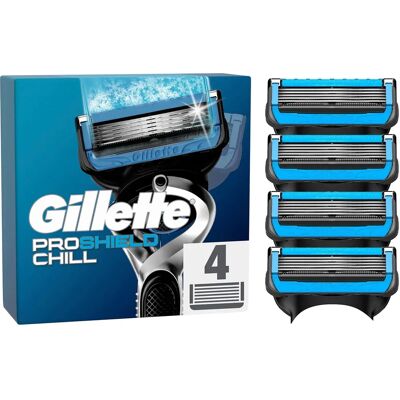 Rasoio Gillette Proshield Chill - Confezione da 4, Trasparente / nero Rasoio Gillette Proshield Chill - Confezione da 4, Trasparente / nero