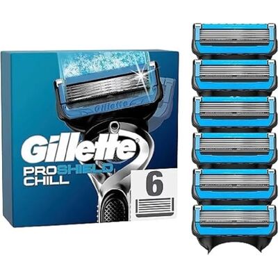Gillette ProShield Chill Rasierklingen Ersatz 6 Stück Gillette ProShield Chill Rasierklingen Ersatz 6 Stück