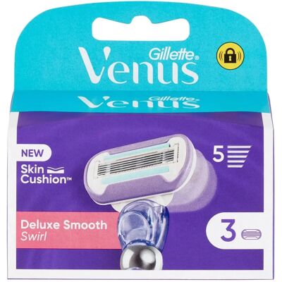 Gillette Venus Swirl Smooth Charger - 3 Refills - Shaver Accessories Gillette Venus Swirl Smooth Charger - 3 Refills - Shaver Accessories
