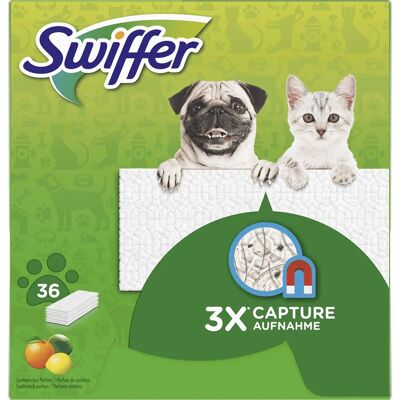 Swiffer - Recharges - Parfum citron/lime/orange - 36 unités - Publicité Swiffer - Recharges - Parfum citron/lime/orange - 36 unités - Publicité